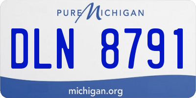 MI license plate DLN8791