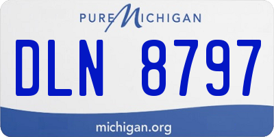 MI license plate DLN8797