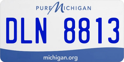 MI license plate DLN8813