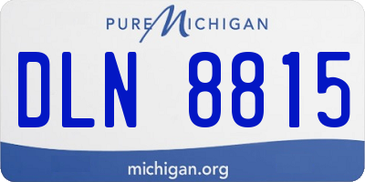 MI license plate DLN8815