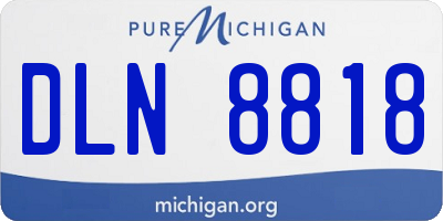 MI license plate DLN8818