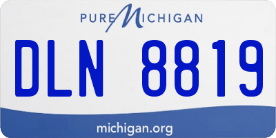 MI license plate DLN8819