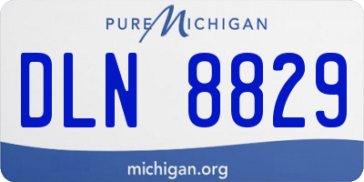 MI license plate DLN8829