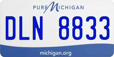 MI license plate DLN8833