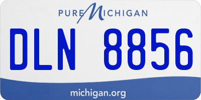 MI license plate DLN8856