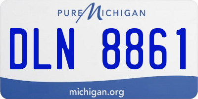 MI license plate DLN8861