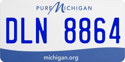 MI license plate DLN8864