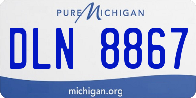 MI license plate DLN8867