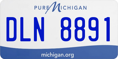 MI license plate DLN8891
