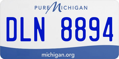 MI license plate DLN8894
