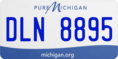 MI license plate DLN8895