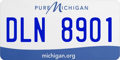 MI license plate DLN8901