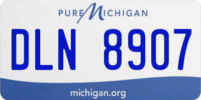 MI license plate DLN8907