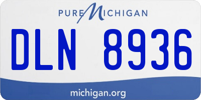 MI license plate DLN8936