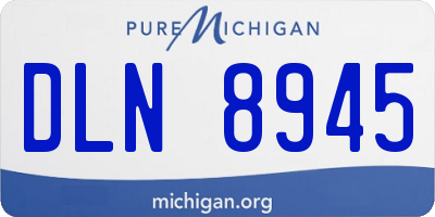 MI license plate DLN8945