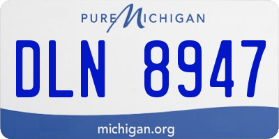 MI license plate DLN8947