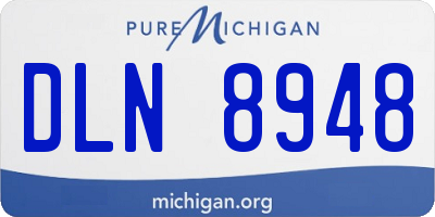 MI license plate DLN8948
