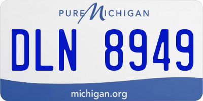 MI license plate DLN8949