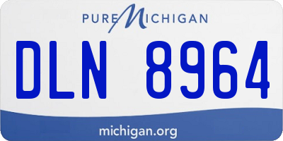 MI license plate DLN8964