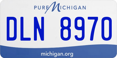 MI license plate DLN8970