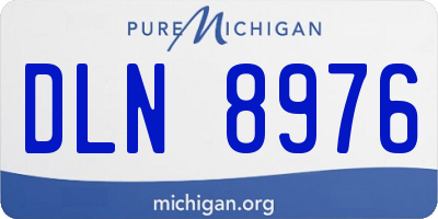 MI license plate DLN8976
