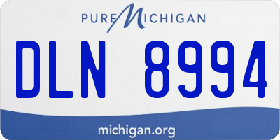 MI license plate DLN8994