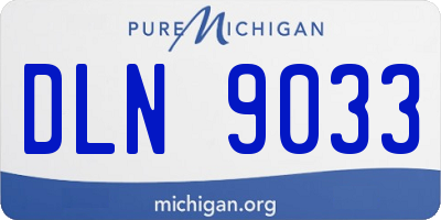 MI license plate DLN9033