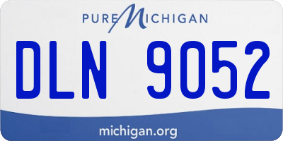 MI license plate DLN9052