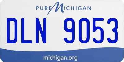 MI license plate DLN9053