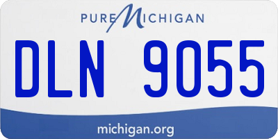 MI license plate DLN9055