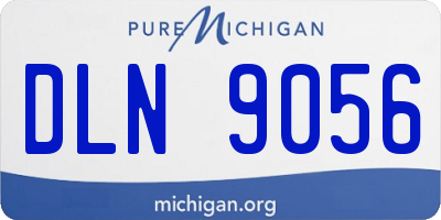 MI license plate DLN9056