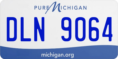 MI license plate DLN9064