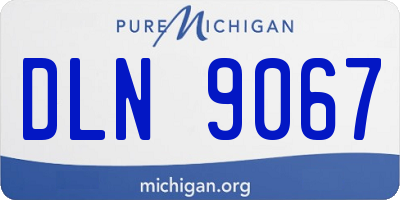 MI license plate DLN9067