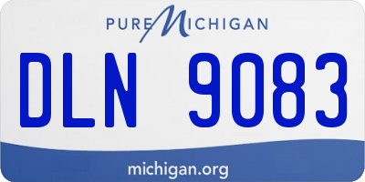 MI license plate DLN9083