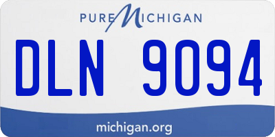 MI license plate DLN9094