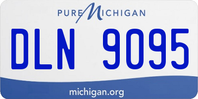MI license plate DLN9095