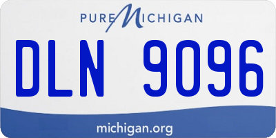 MI license plate DLN9096