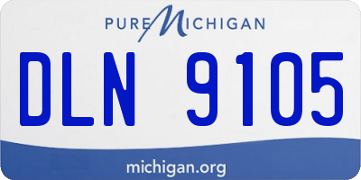 MI license plate DLN9105