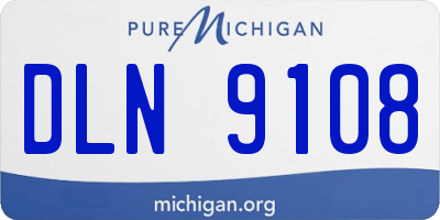 MI license plate DLN9108