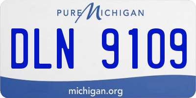 MI license plate DLN9109