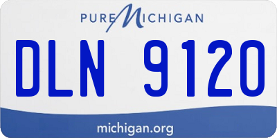 MI license plate DLN9120