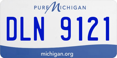 MI license plate DLN9121