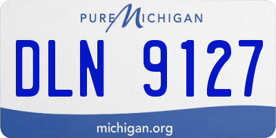 MI license plate DLN9127