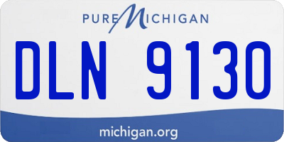 MI license plate DLN9130