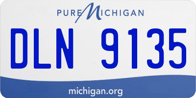 MI license plate DLN9135