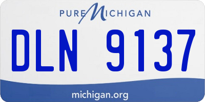 MI license plate DLN9137