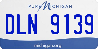 MI license plate DLN9139