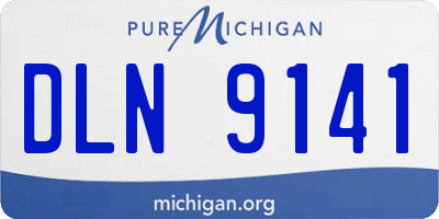 MI license plate DLN9141