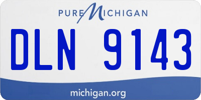 MI license plate DLN9143