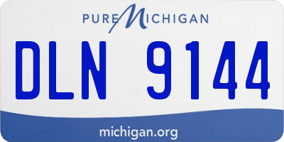 MI license plate DLN9144